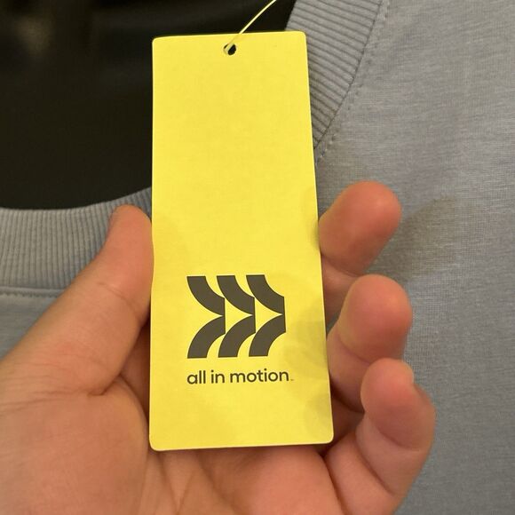 NWT All in Motion Plus Size 3X Blue Supima Cotton Short Sleeve T-Shirt Top - Picture 5 of 16